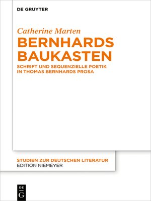 cover image of Bernhards Baukasten